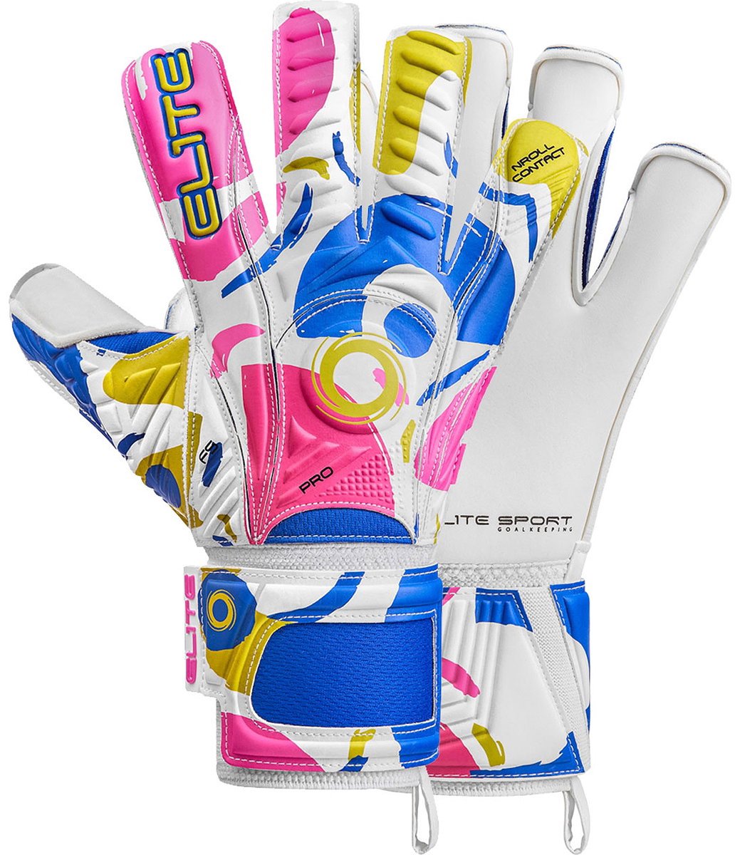 Elite Sport Gaudi Keepershandschoenen - Wit / Multicolor | Maat: 11