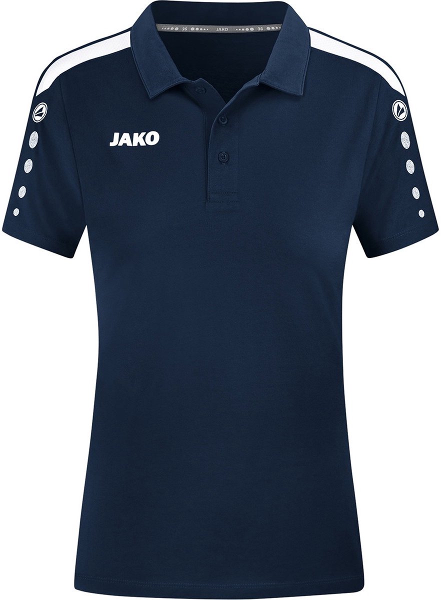 JAKO Power Polo Dames Marine Maat 36