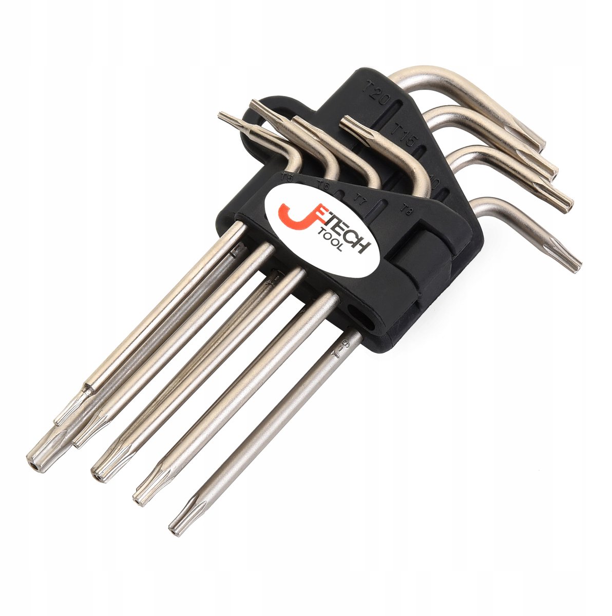 Jetech 8-delig Torxset - Met gaatje - T5-TT20 - S2 staal