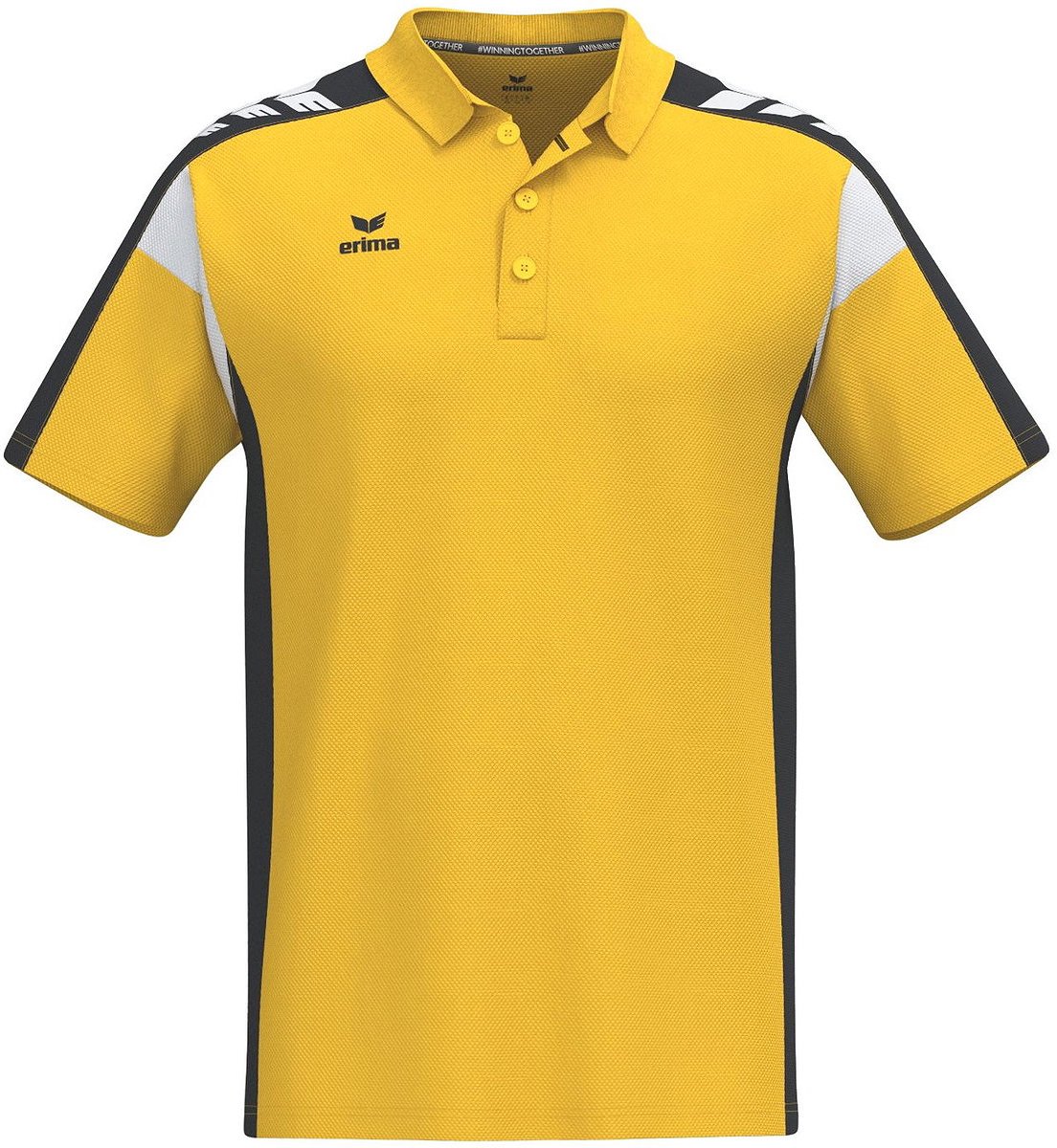 Erima Celebrate 125 Polo Kinderen - Geel / Zwart | Maat: XS