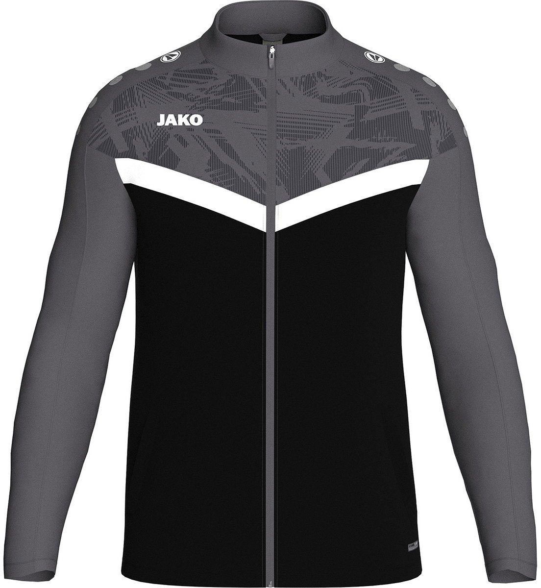 Jako Iconic Polyestervest Heren - Zwart / Antraciet | Maat: 4XL