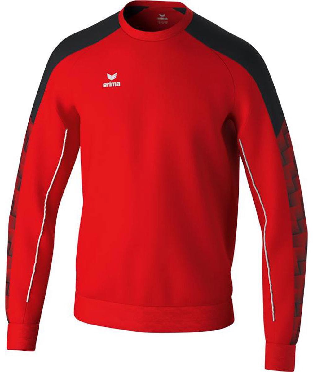 Erima Evo Star Sweatshirt Kinderen - Rood / Zwart | Maat: 164