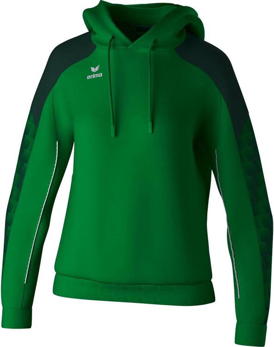 Erima Evo Star Sweatshirt Met Capuchon Dames - Groen | Maat: 44