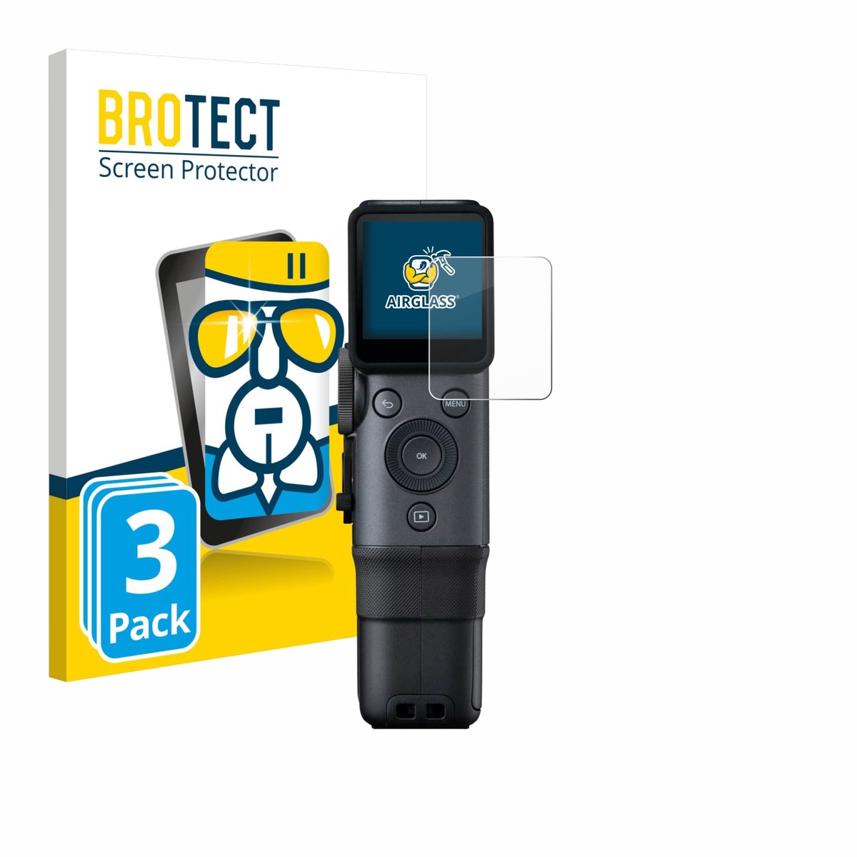 Screenprotector 3 Stuks voor Fujifilm Instax Mini Evo Cinema Beschermglas transparant