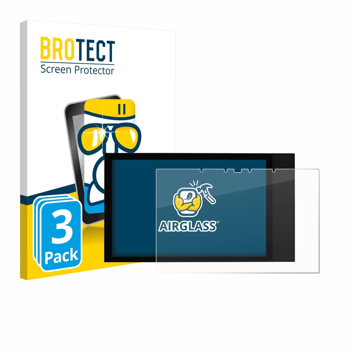 Screenprotector 3 Stuks voor Shelly Wall Display XL Beschermglas transparant