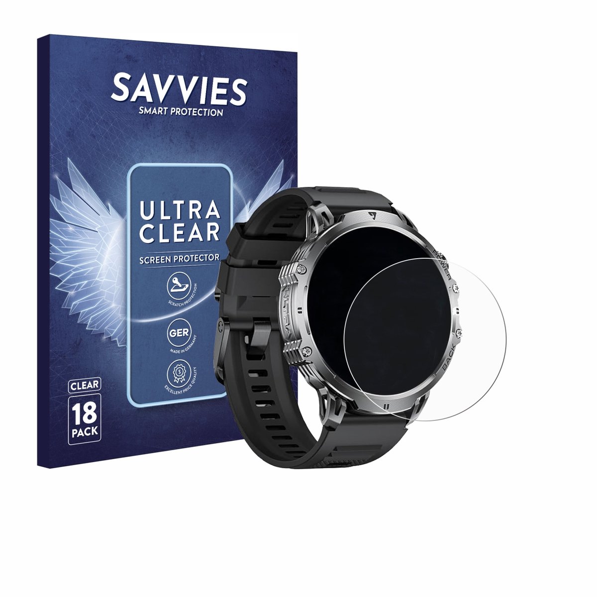 Savvies - Screenprotector voor LIGE EF13-B 1.85" - Folie Beschermfolie transparant 18 Stuks