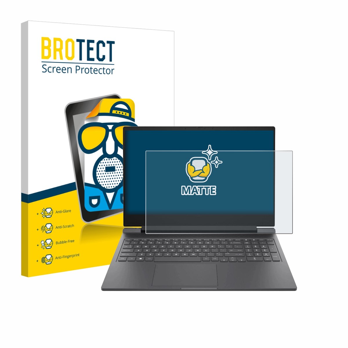 BROTECT - Screenprotector voor HP Victus 16-r0024nf - Folie Beschermfolie matte
