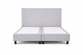 Boxspring SleepEase - 200x200 Zonder matras - Grijs Glad - Golden Matrassen Zeeland