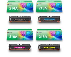 INKFIND 216A (W2410A/W2411A/W2412A/W2413A) tonercartridge multipack van 4 stuks (Zwart+Cyaan+Magenta+Geel) compatibel met HP 216A… - 4-pack BK/C/M/Y
