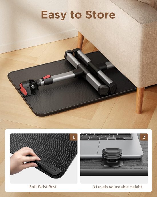 Bedtafel – Laptoptafel – Banktafel – verrijdbaar — afbeelding 4