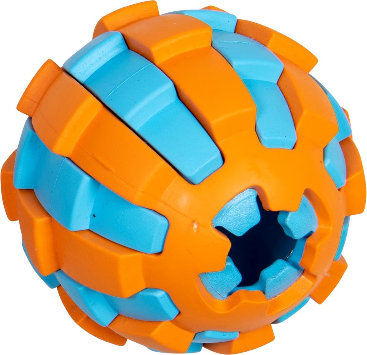 Interactieve Snackbal - Honden Speelgoed - Mentale Stimulatie - Niet Giftig Duurzaam - Ø 78 cm - Blauw Oranje