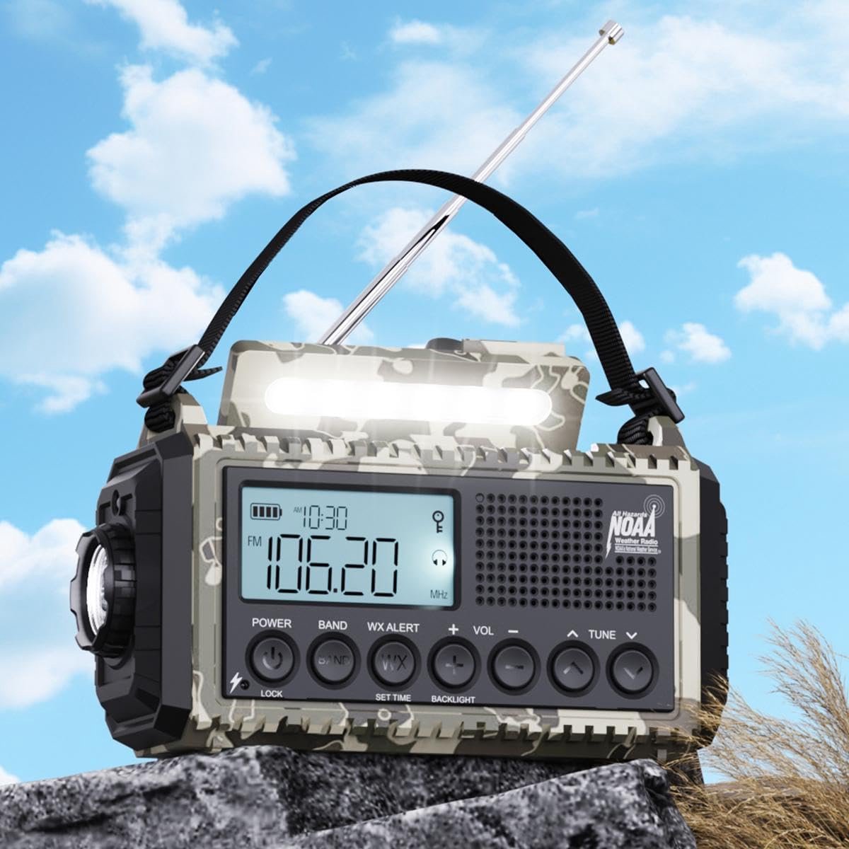 Noodradio Solar - Opwindbare Radio - Draagbare Radio - reisaccessoire