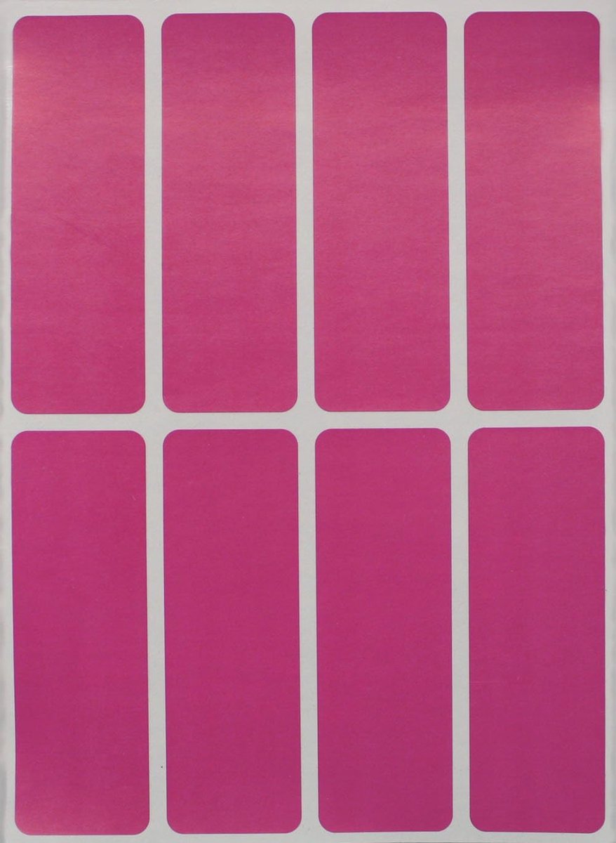 Kleurcode Etiketten - Sticker Labels - Organiseren Documenten - Sterke Lijm - 76mm x 25mm - Roze