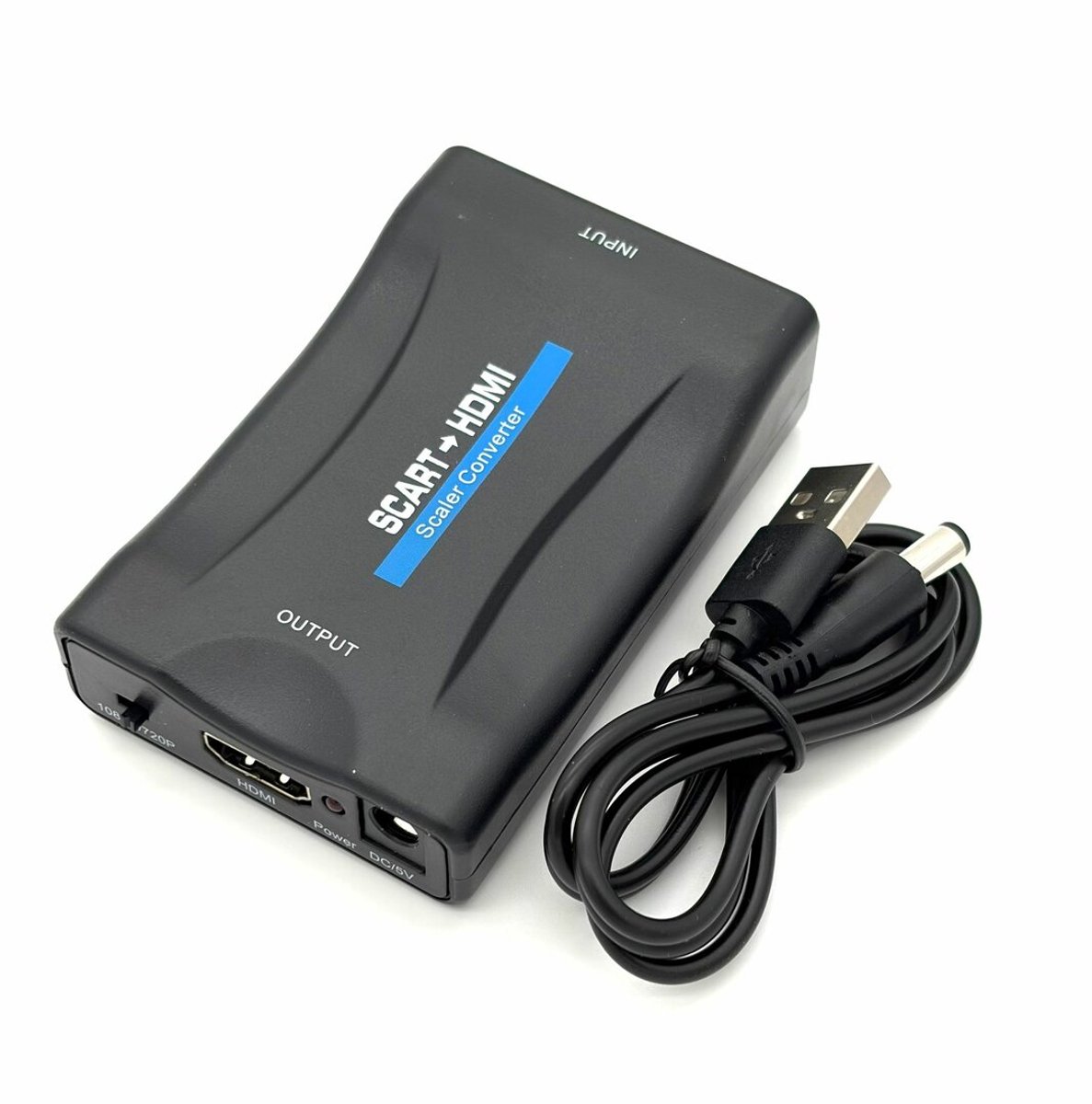 SCART naar HDMI Converter – SCART HDMI Adapter – 720p 1080p – Voor TV, DVD Speler en Videorecorder