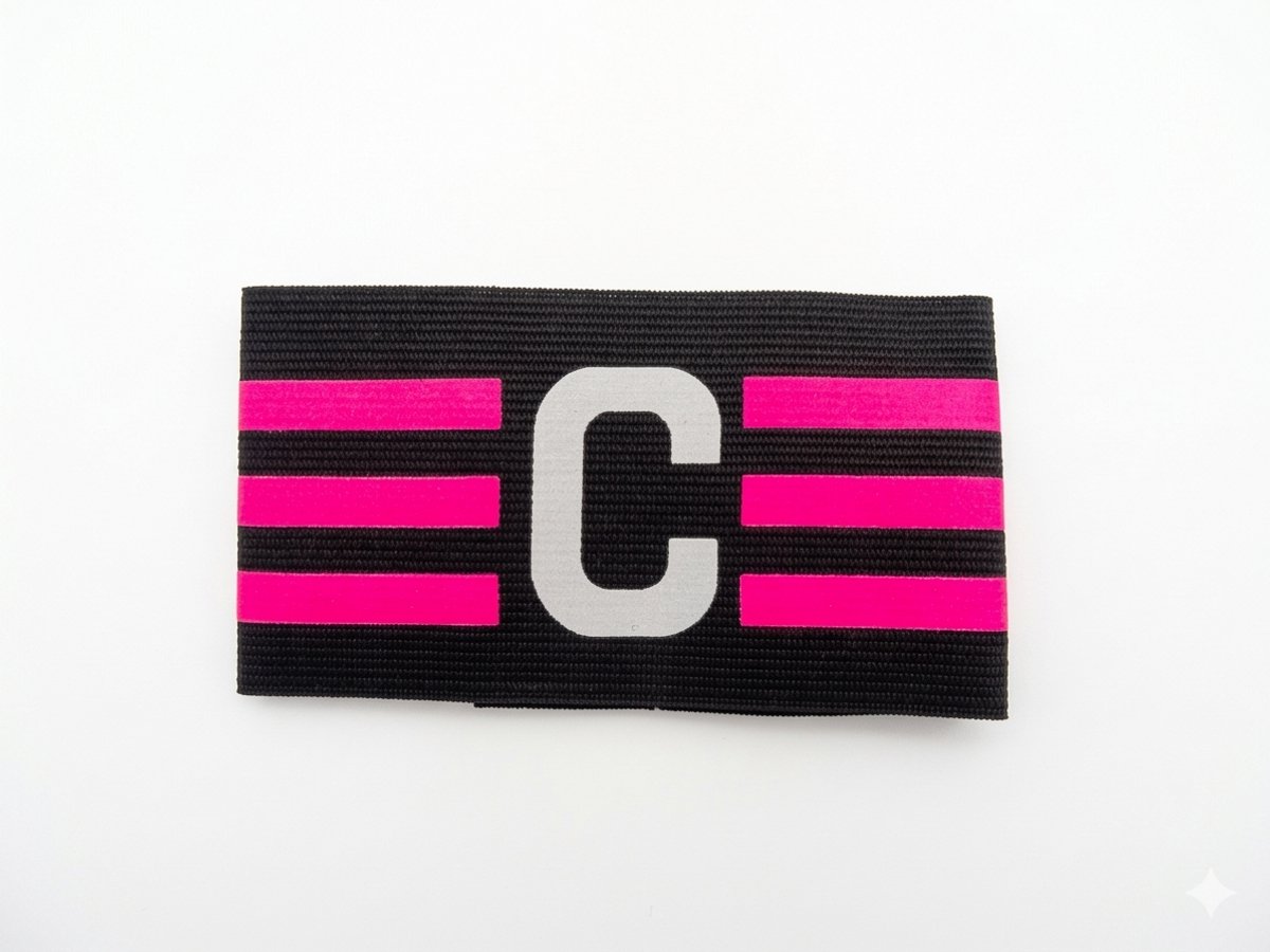 Quality Trade - Aanvoerdersband - Elastisch - Verstelbaar met klittenband - Junior en Volwassenen - Meerdere kleuren - Sport - Voetbal - Hockey - Unisex