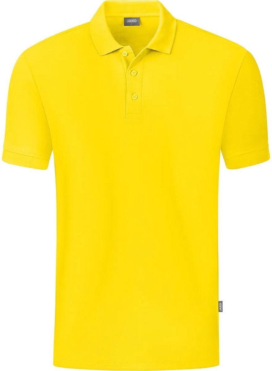 Jako Organic Polo Heren - Citroen | Maat: L