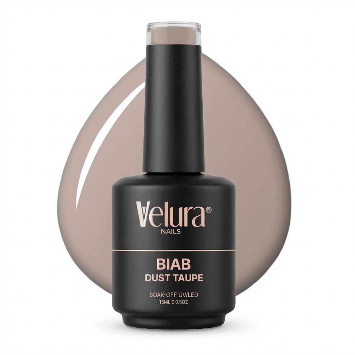 Velura® BIAB - Builder in a Bottle - 15ml Dust Taupe - Liquid Builder Gel - BIAB Gel Nagels - Flexibel & Dimethicone Hechting - HEMA- & TPO-vrij