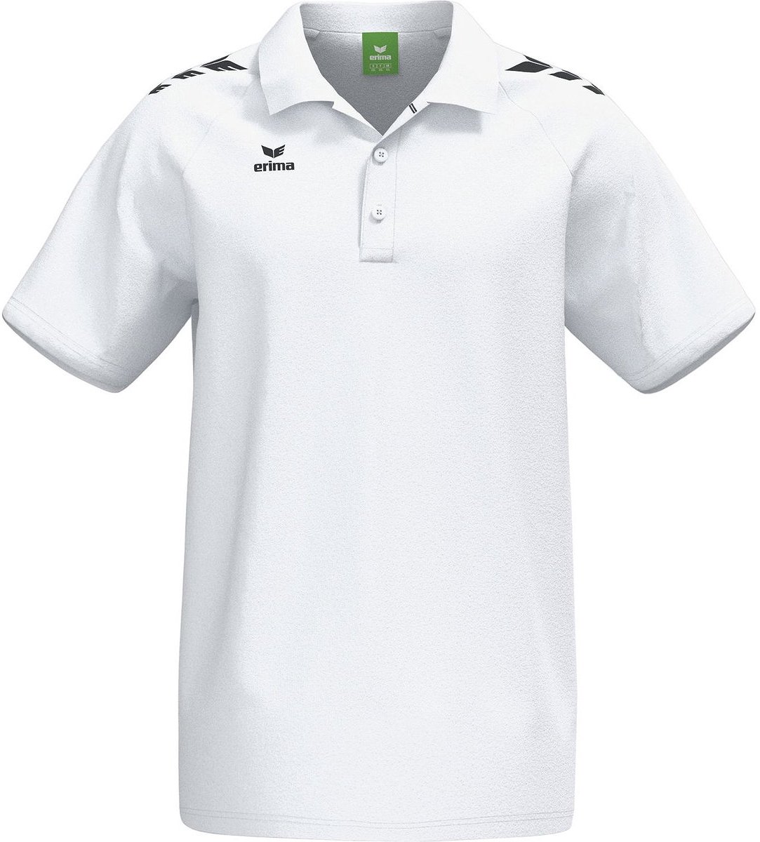 Erima Cmpt 3 Wings Polo Heren - Wit / Zwart | Maat: XXL