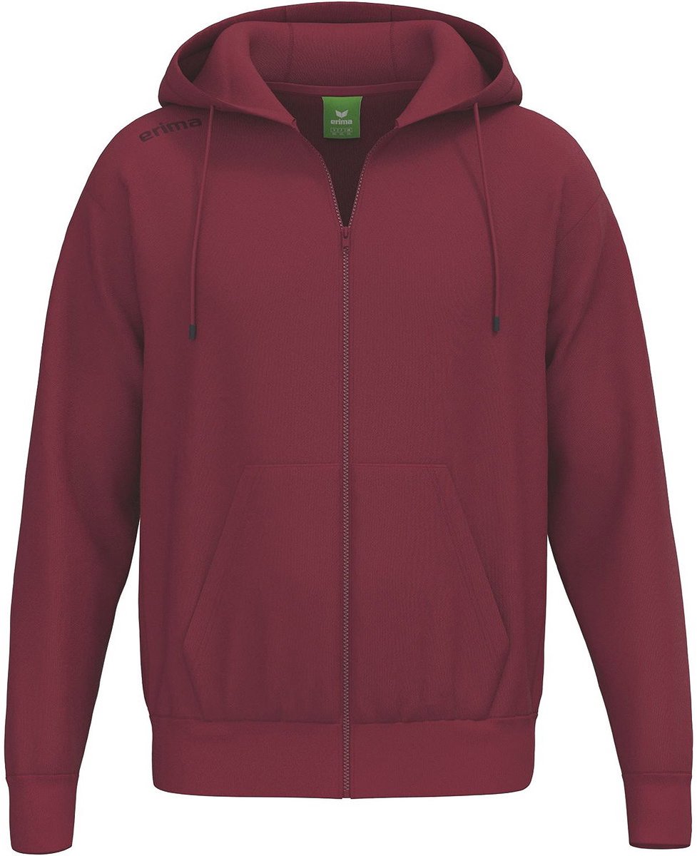 Erima Ts Sweatjack Met Capuchon Kinderen - New Bordeaux | Maat: 140