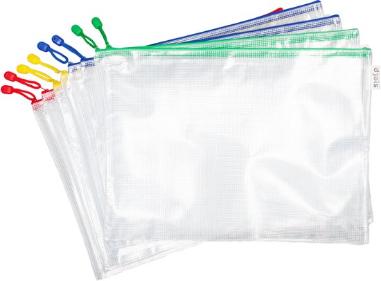 Rangement en PVC Transparent, pour anneaux de reliure A5 et A7