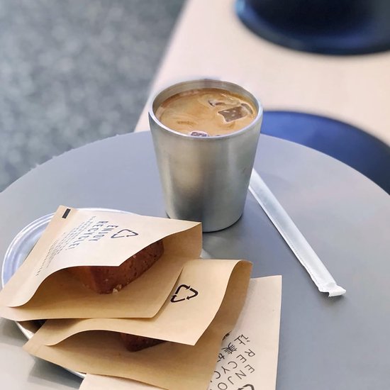 Roestvrijstalen bekers - Kampeermokken espressokopjes - Buiten en thuis - Dubbelwandig vacuüm geïsoleerd - 300 ml - Zilver goud — afbeelding 4