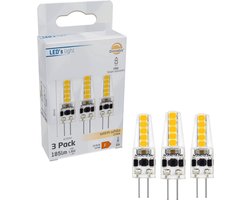 LED's Light G4 LED Lampen - 12V - 1.8W vervangt 20W - Warm wit licht - 3PACK - Lamp - Ledlampen