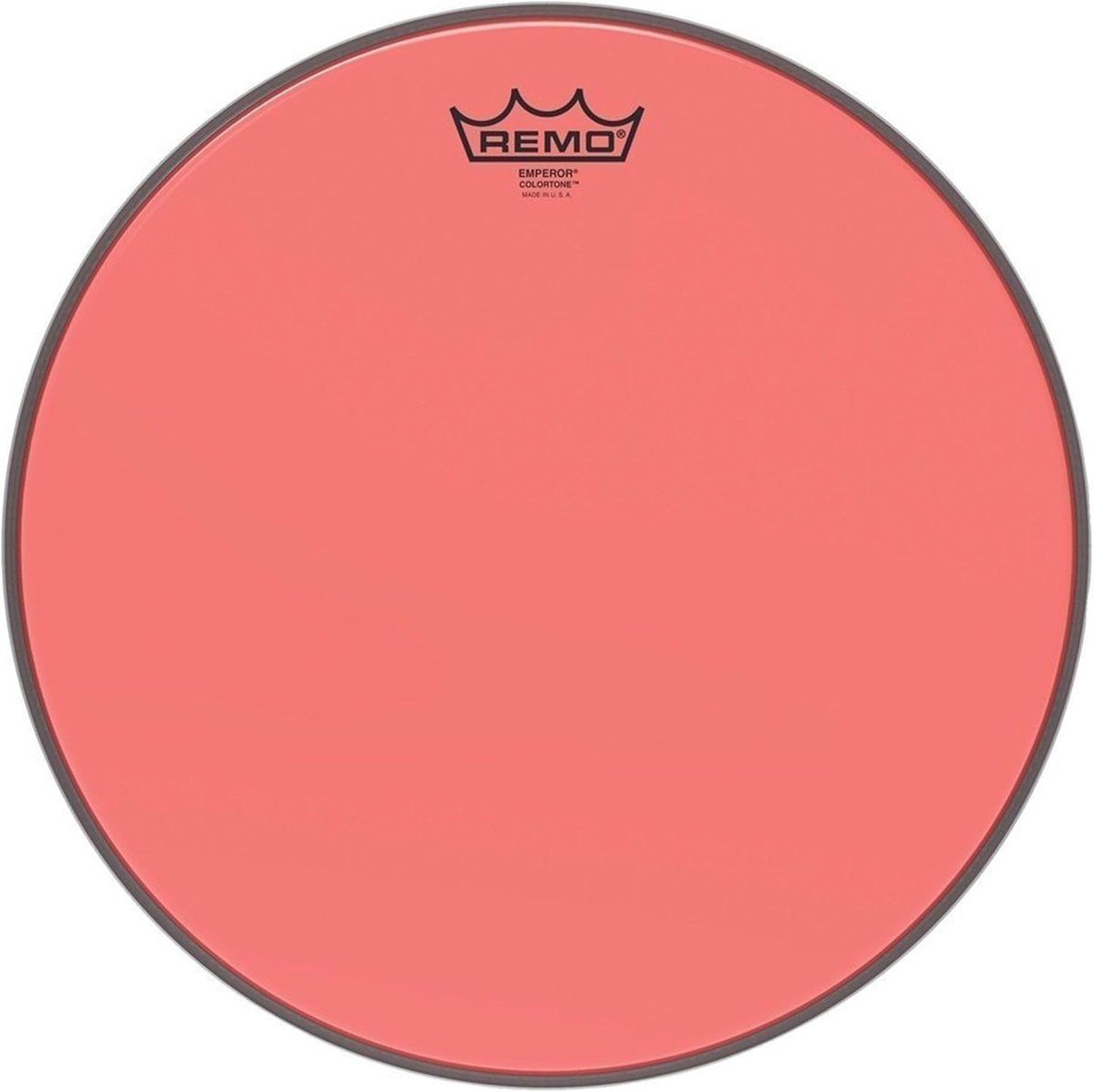 Drumvel Clear - Percussie Folie - Muziek Maken - Dubbele Mylar Lagen - 31 cm Diameter - Rood
