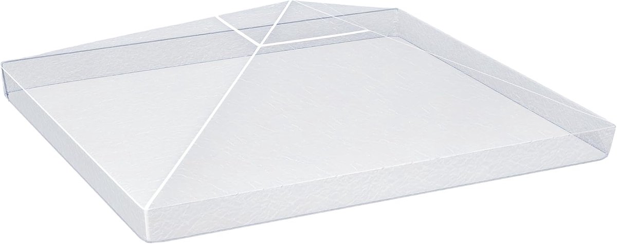 Paviljoen Afdekking - Beschermhoes Tentdak - Regenbescherming Tuin - Waterdicht Trekkoord - 3 x 3 Meter - Transparant