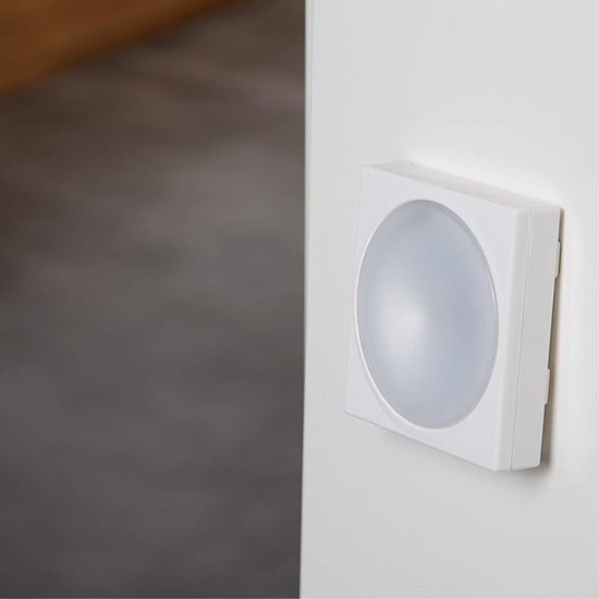 Unitec LED Nachtlicht met Knop Kast Meubel Keuken Onderbouw Kleeflamp Camping Licht van Merkloos — afbeelding 2