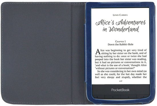Luxe Hoesje Geschikt voor Pocketbook Touch Lux 4 Hoes Cover Marine Blauw van Dux Ducis — afbeelding 4