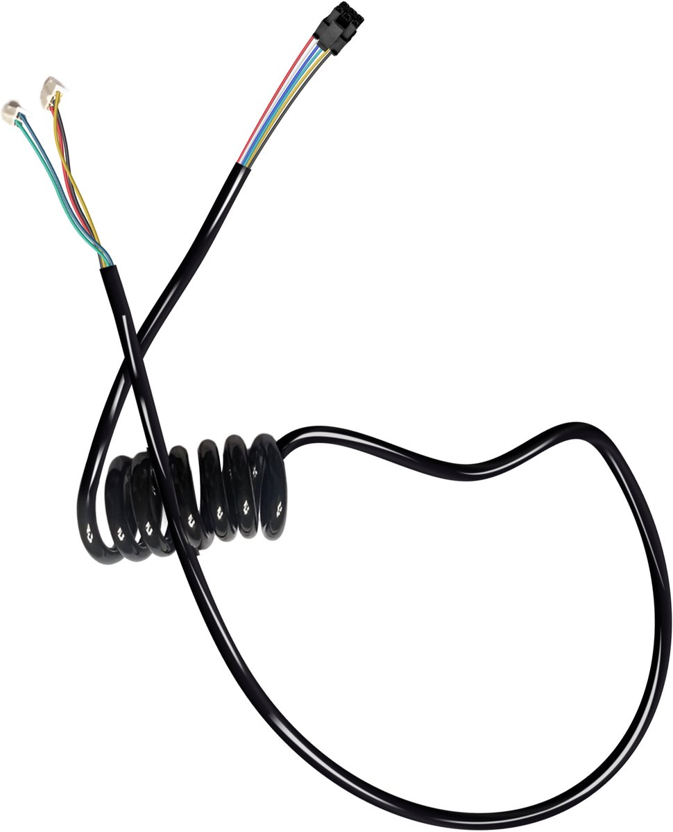 E-Twow, Datakabel geschikt voor E-Twow V1 - Vierkante Stekker 6-pins, Zwart