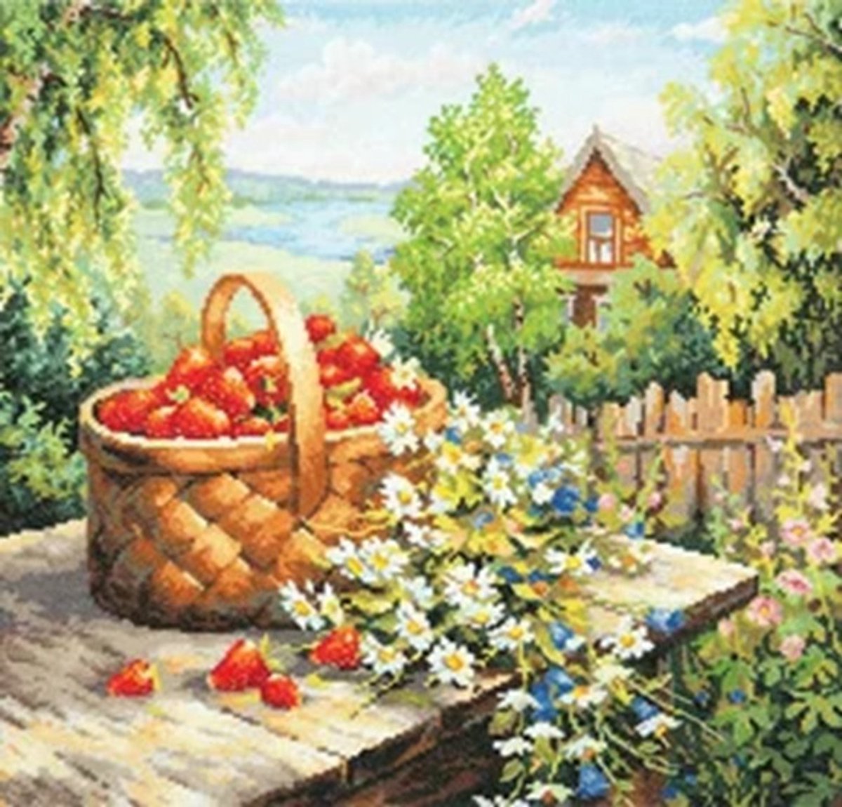 Magic Needle Summer house borduren (pakket) 047-006
