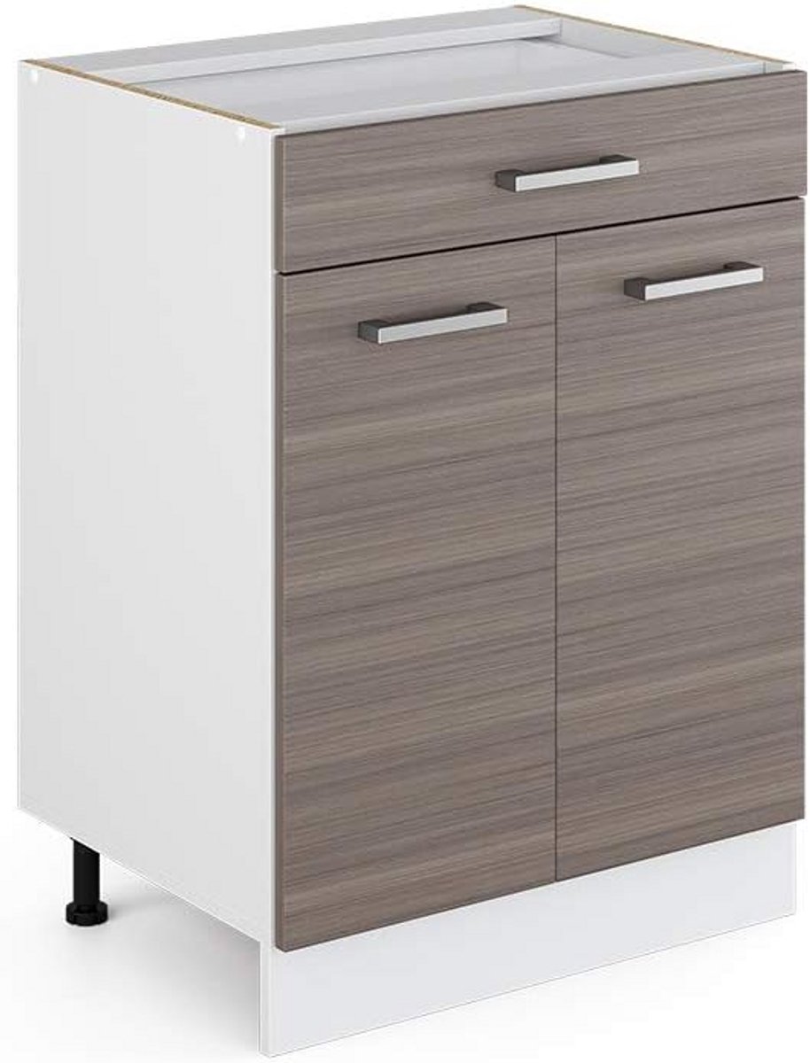 Keukenkast Onderbouw met Lade 60 cm Nobler Grijs Modulair