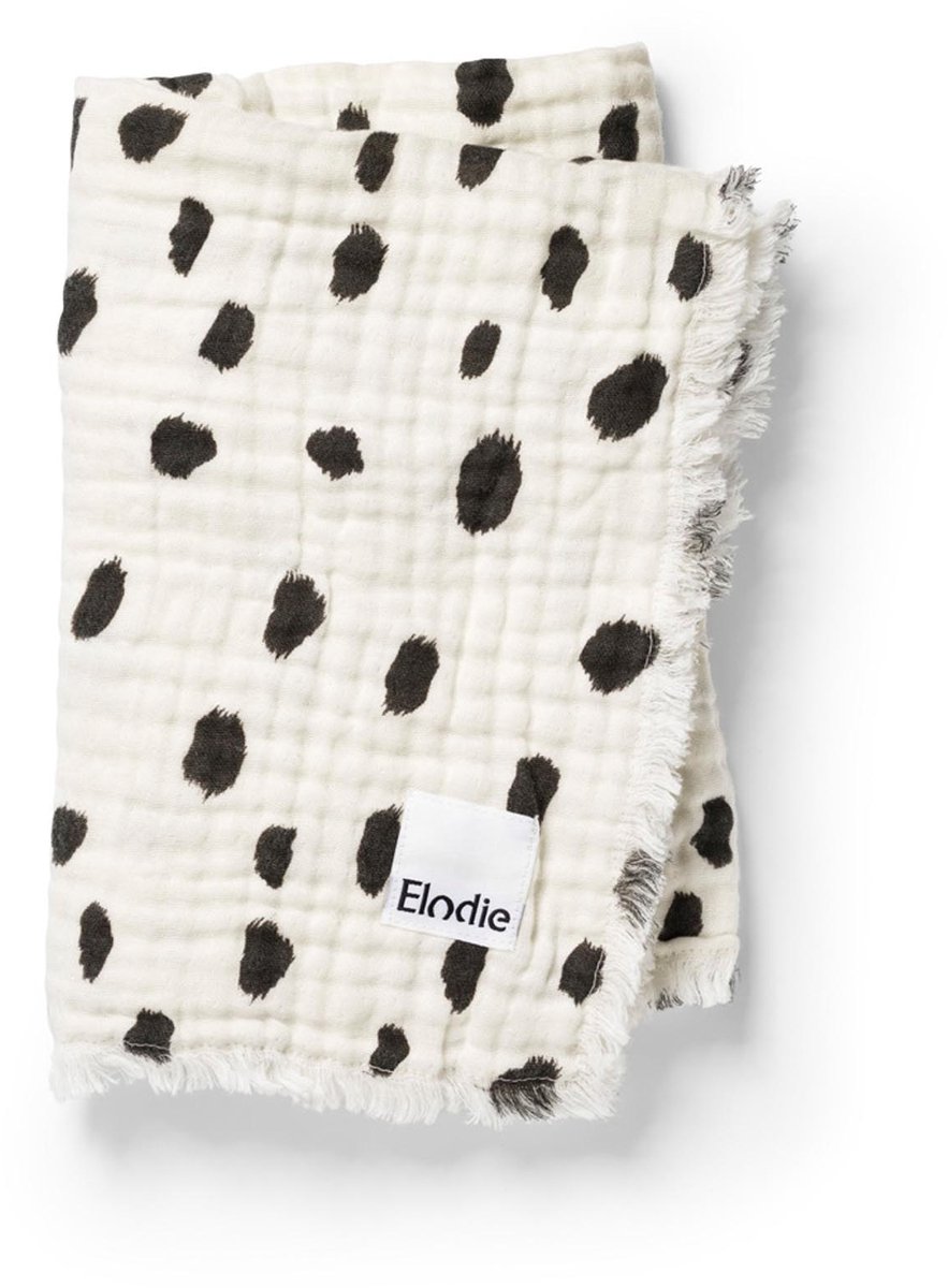 Elodie Hydrofiel Baby Deken - Baby dekentje - Baby deken - Wiegdeken - Dekentje 75x100 cm - Dalmatian Dots Grande