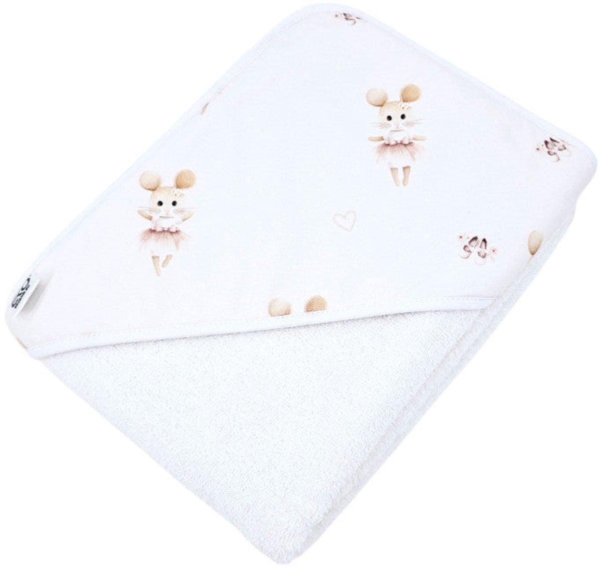 Bathrobe BALLERINA MOUSE/WHITE