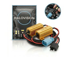 Halovision H7 Halogeen naar LED Adapter Canbus Anti-Error Decoder 6 Ohm 50W Belastingsweerstand Set - Voorkom Foutmeldingen en Flikkering bij LED Verlichting