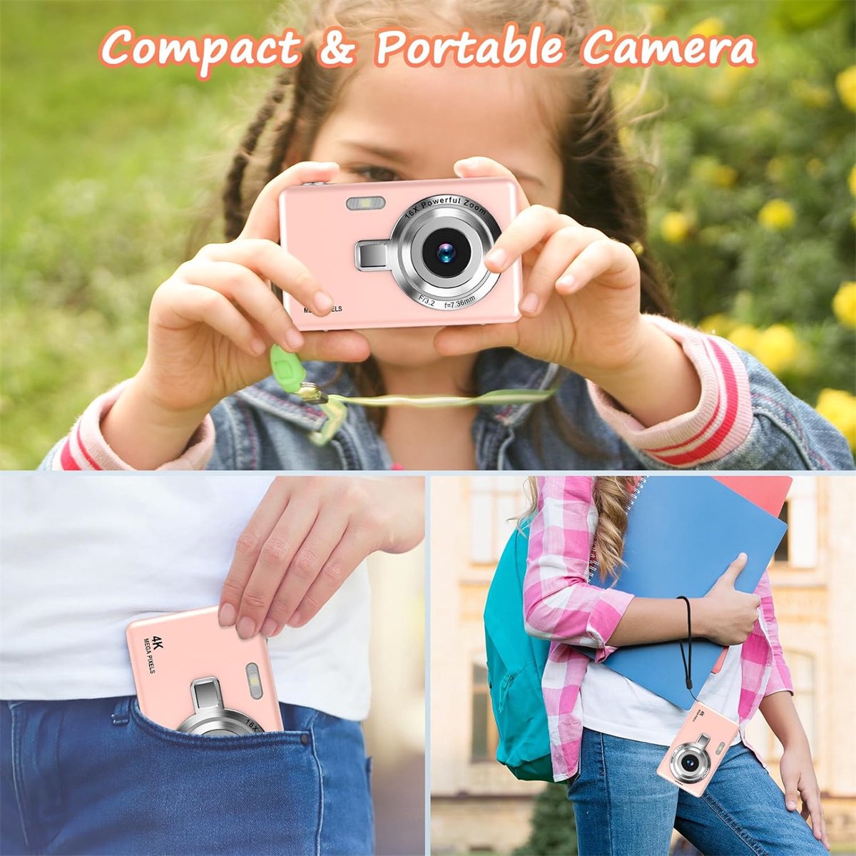 carmdering - Digitale Camera - 2,4 inch LCD-scherm - 4K Ultra HD CCD digitale camera thumbnail 5