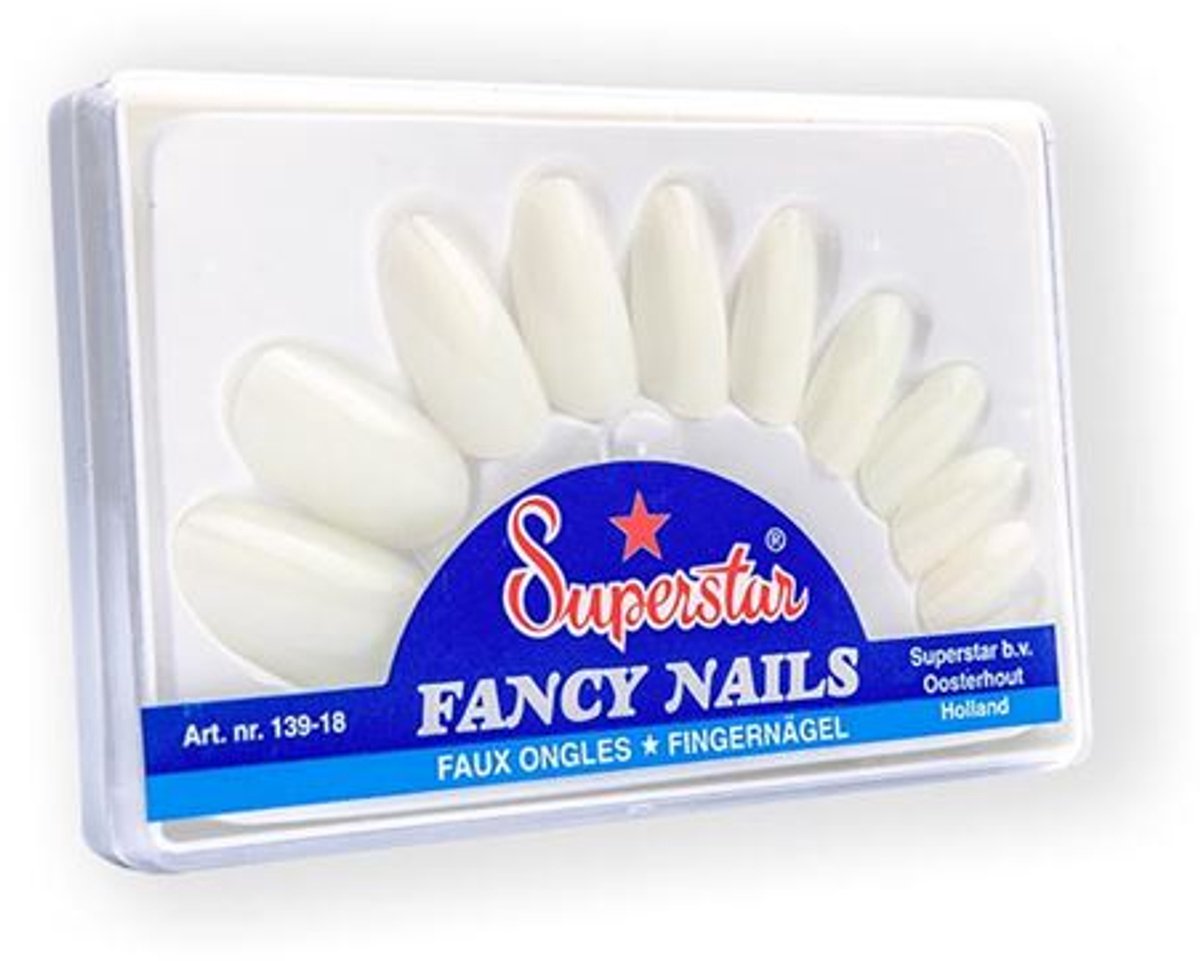 Superstar Kunstnagels naturel met zelfklevende stickers