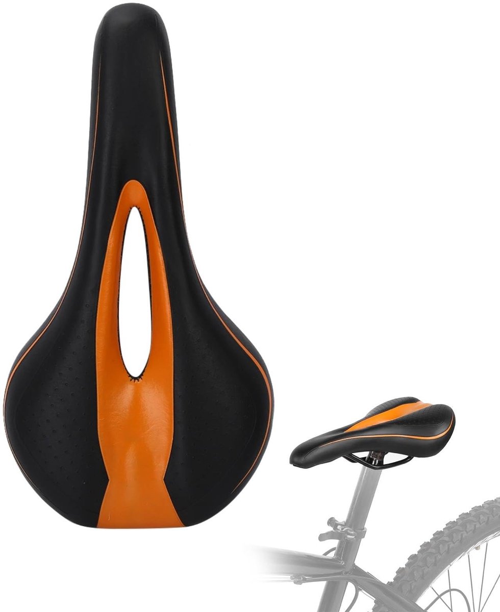 Allecto - Bike Zadel Waterdicht en Shockabsorberend - Comfortabele, Lichtgewicht en Duurzame Fietszadel voor Mountain- en Racefietsen