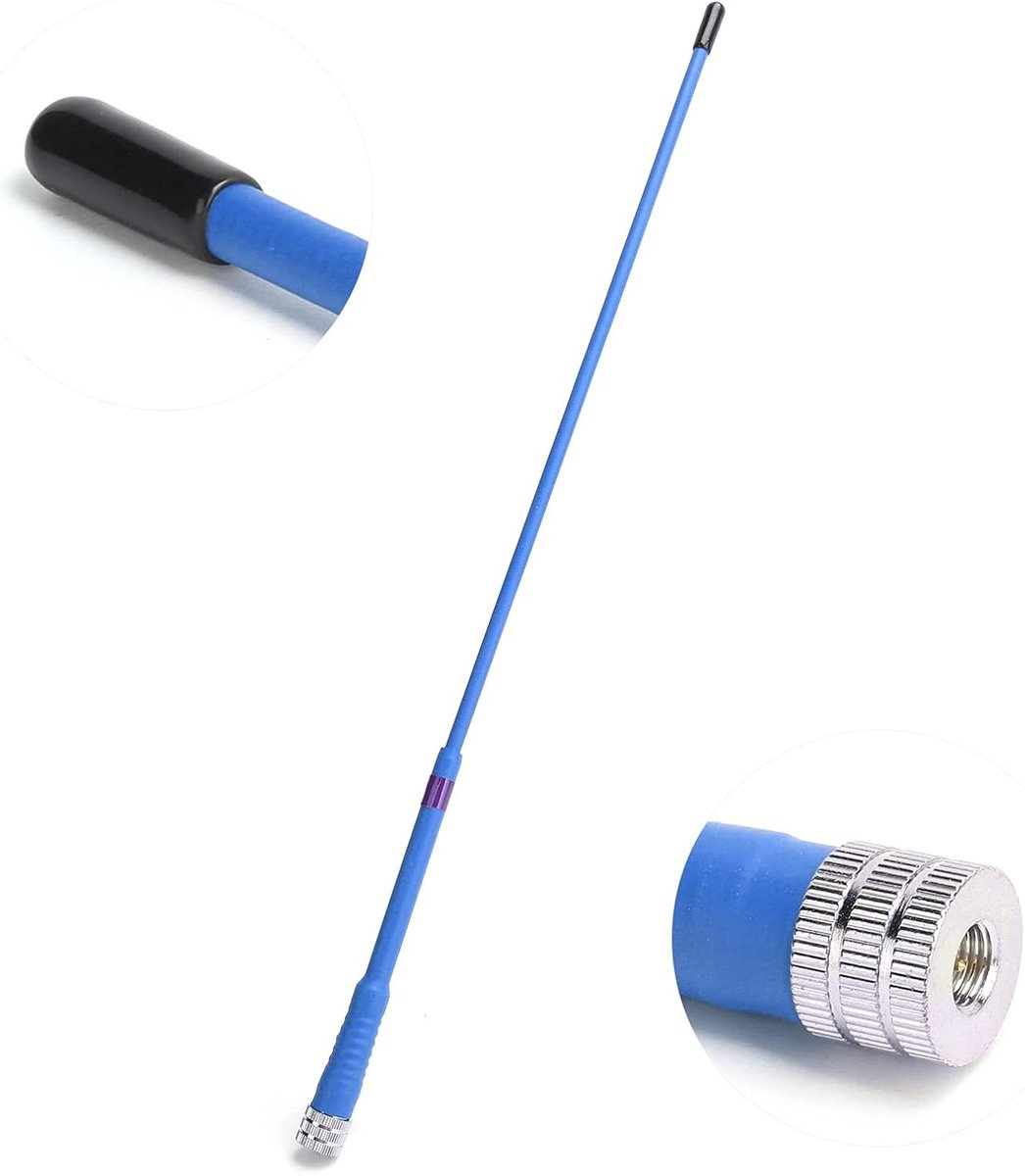High Gain Antenna - Handheld Soft Antenna - 136-174MHz - Werkfrequentie - Garmin GPS Astro 430 320 900 220 - Alpha 50 100 - Blauw