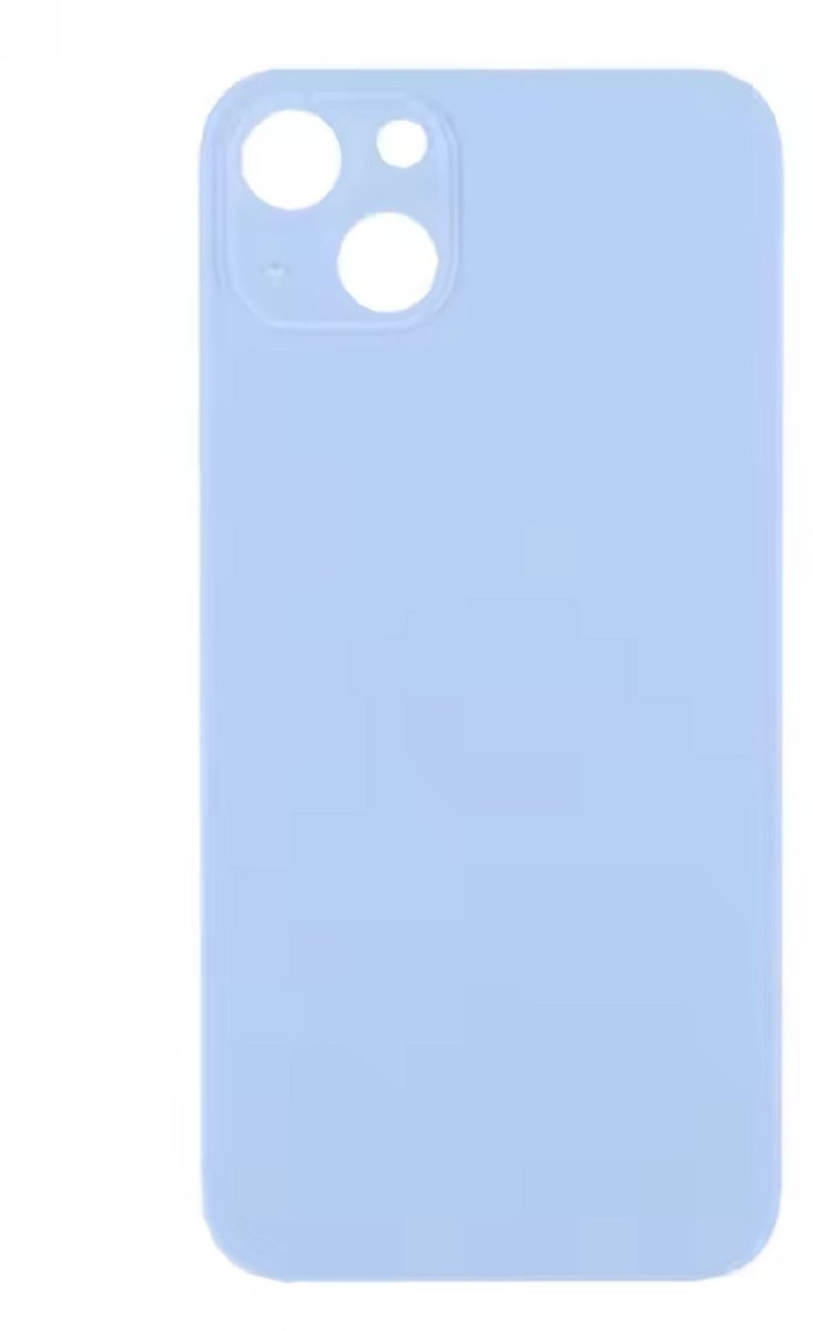Voor iPhone 15 Batterij Cover Achterkant Behuizing Blauw