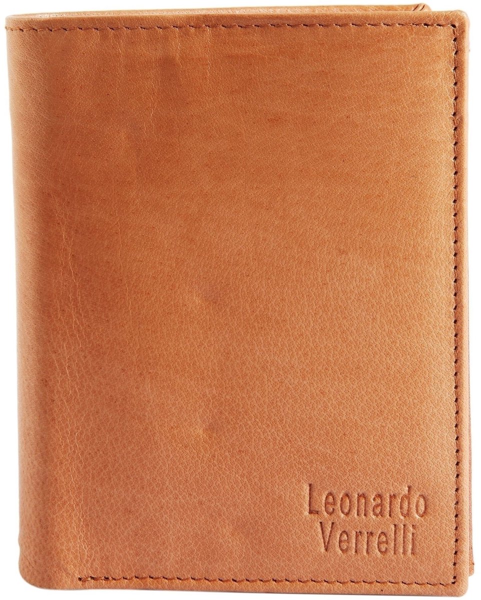 Leonardo Verrelli Herenportemonnee van hoogwaardig echt leer Herenportemonnee van Leonel Leonardo Verrelli, gemaakt van echt leer.