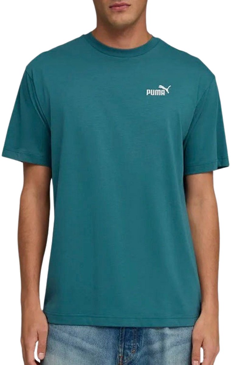 PUMA T-SHIRT ESS RELAXED SMALL NO. 1 LOGO 68915341 r M Blauw