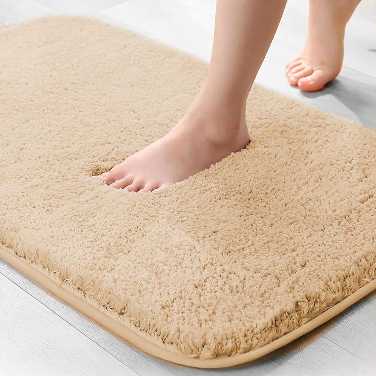 DnA® Badmat - Badmat Antislip - Douchemat - Kameel - 60cm x 40cm x 2cm
