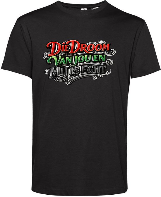 T-shirt Die droom van jou en mij is echt | NEC Supporter | Nijmegen | Bekerfinale | Zwart | maat XXL