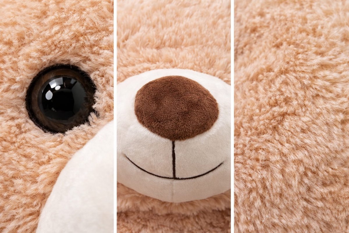 YellowPack XXXL Knuffel beer 150 cm Beige – Grote Teddybeer – Mega Knuffelbeer – Zachte Pluche Knuffel – Grote Knuffelbeer Cadeau voor Kinderen — afbeelding 2