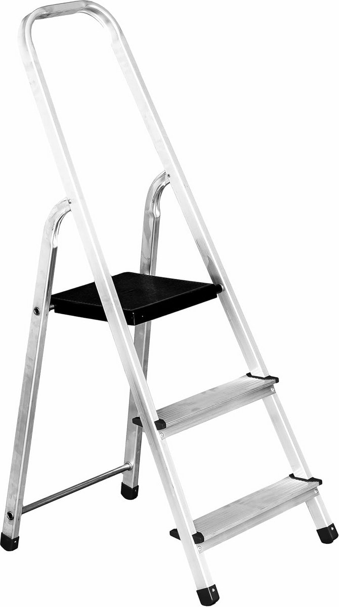 Lichtgewicht Aluminium Trapladder | 3-8 Treden | Max. 125KG | Veiligheidsontwerp