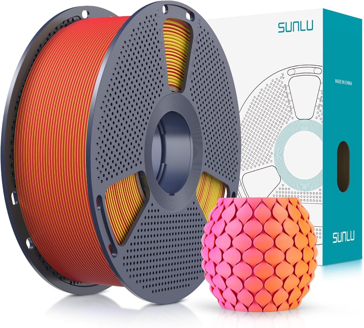 10 Kleuren 1,75 mm PLA-Filament voor 3D-Printers - Biologisch Afbreekbaar en Milieuvriendelijk - 250 g/spoel, Totaal 2,5 kg