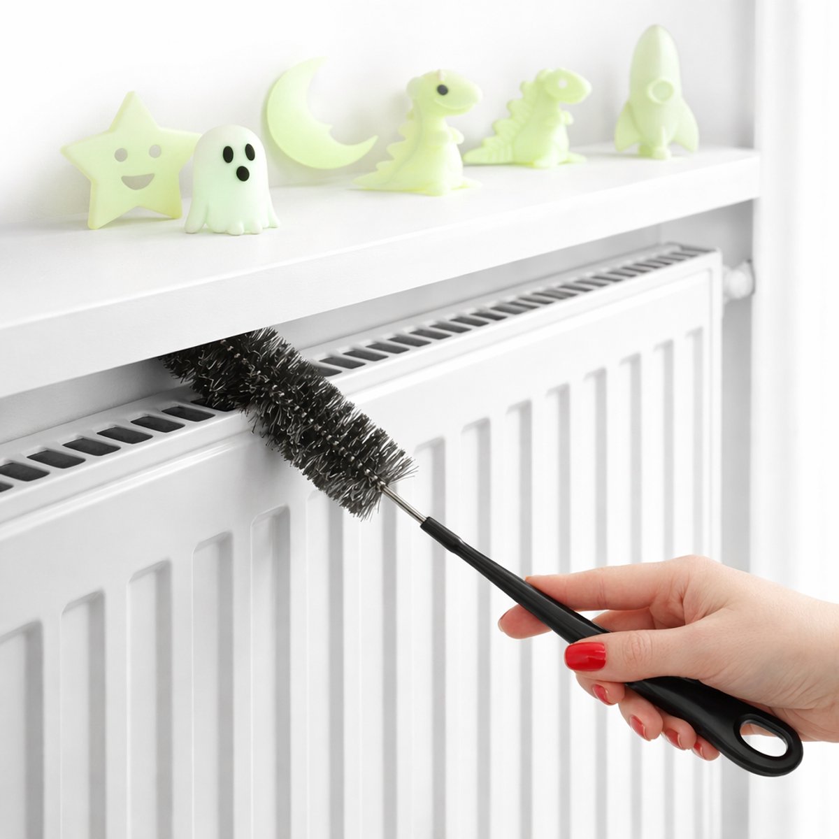 Radiatorborstel 70 cm – Flexibele Verwarming Reinigingsborstel – Radiator Rager – Schoonma