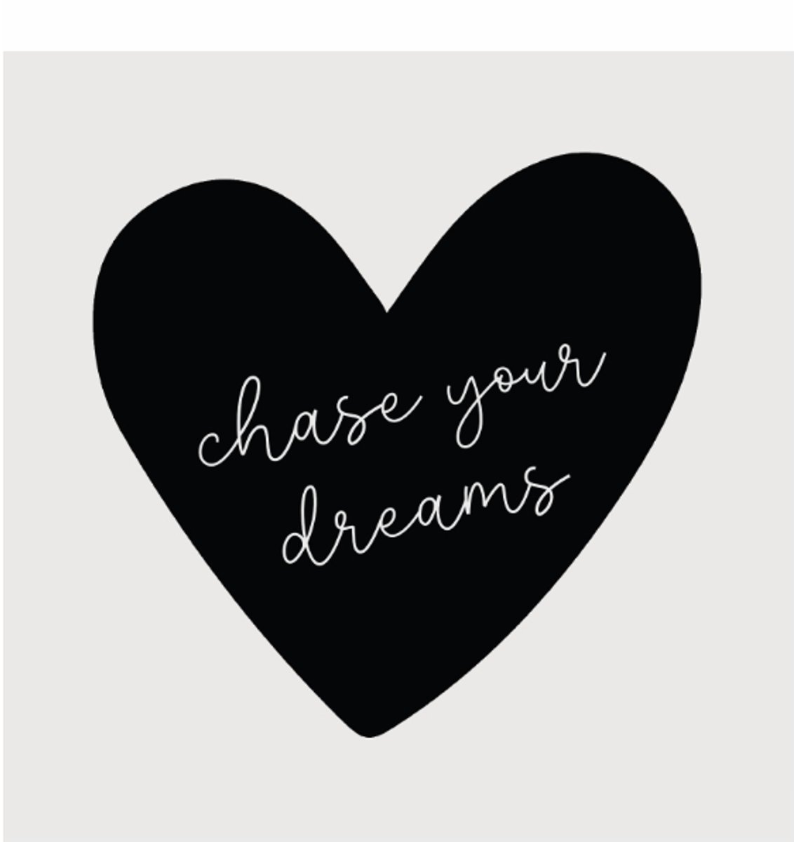CHASE YOUR DREAMS | tegeltje van forex | 13 x 13 cm | met haakje